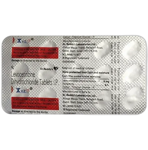 xyzal 5mg tablet 15's